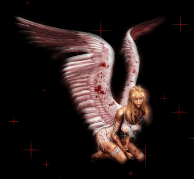 Gif animé gothique ange